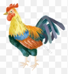 Red Rooster Theme Poster Eps Vector - Comb Emoji,Chinese Rooster Emojis