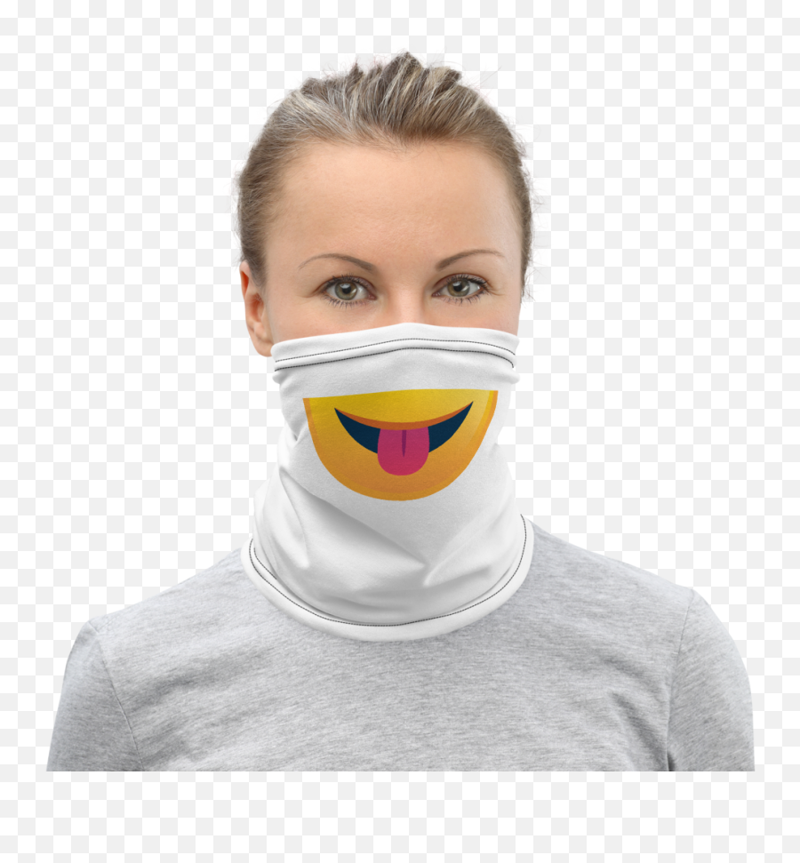 Funny Face Masks Shoe Coverings And - Grey Neck Gaiter Emoji,Neck Emoji