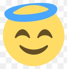 T - Shirt Emoji Smiling Angel Smiley Glowing Halo Png Transparent Background Angel Emoji Png,Shirt Emoji