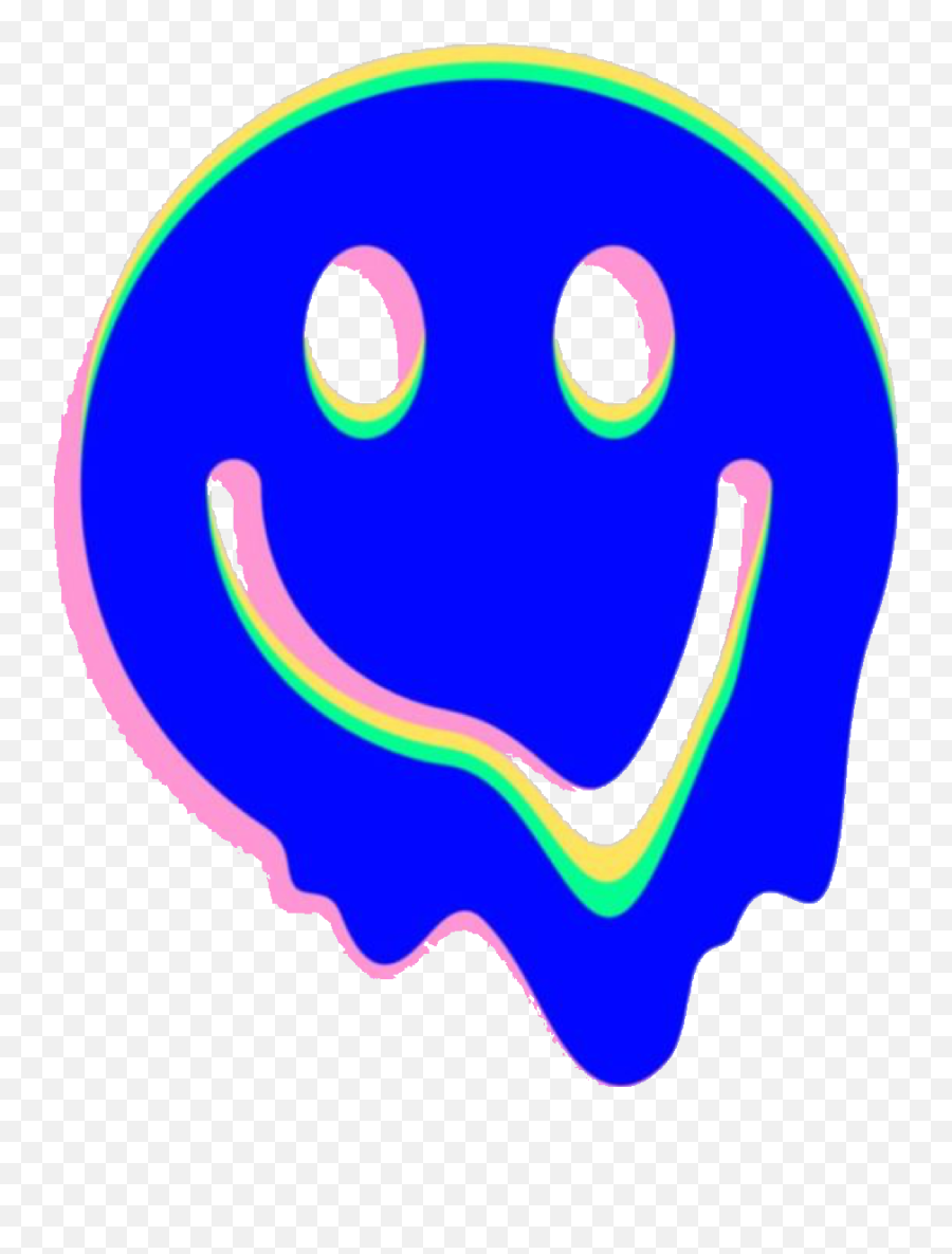 Smiley Melting Sticker - Drippy Smiley Emoji,Melting Emoji