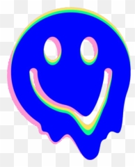Smiley Melting Sticker - Drippy Smiley Emoji,Melting Emoji