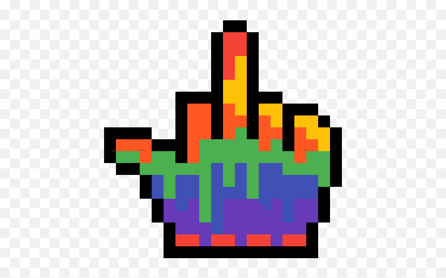 Rainbow Middle Finger Clipart - Vertical Emoji,Emoji Giving The Finger