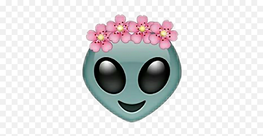Ailen Emoji Flower Wianek Poland - Whatsapp Alien,Teal Flower Emoticon
