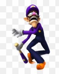 Waluigi Baseball Fear Mario Sticker By Nelsondelemos - Mario Super Sluggers Emoji,Waluigi Emoji