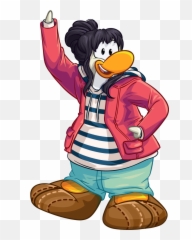 Club Penguin Mujeres Clipart - Pinguina Club Penguin Emoji,Emojis De Pinguinos