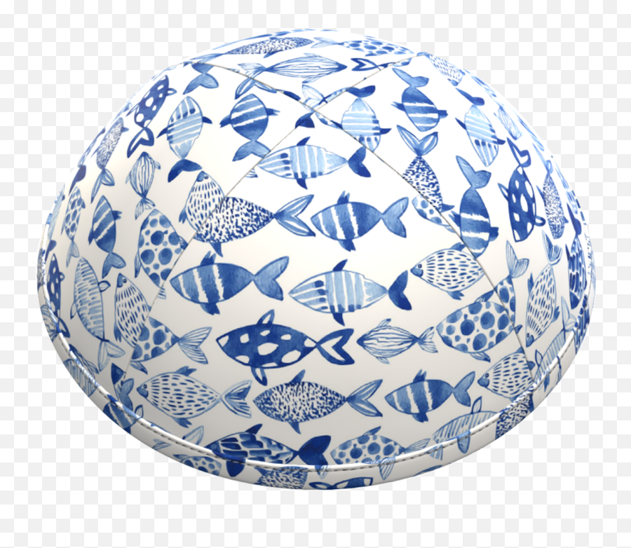 Printed Kippot - Fishes Patterns Emoji,Fish Emoticon Keyboard