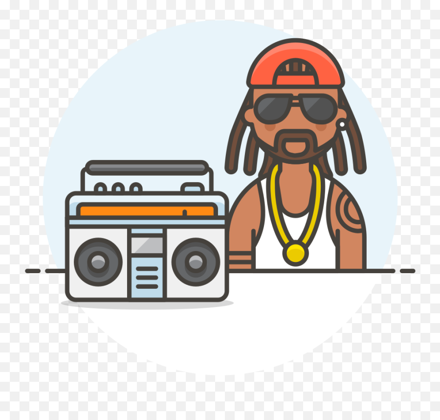 Reggae Male Icon - Reggae Icon Png Emoji,Boombox Emoji Apple