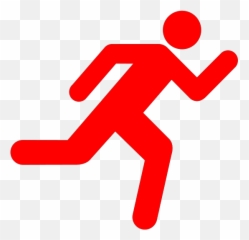 Running Icon On Transparent Background - Red Running Stick Man Emoji,Happyrunning Emoticon