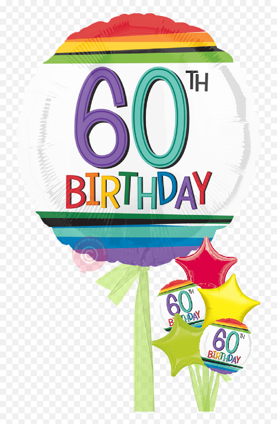 Num 60 Rainbow 60th Birthday - Num 80 Emoji,Birthday Emojis For Facebook