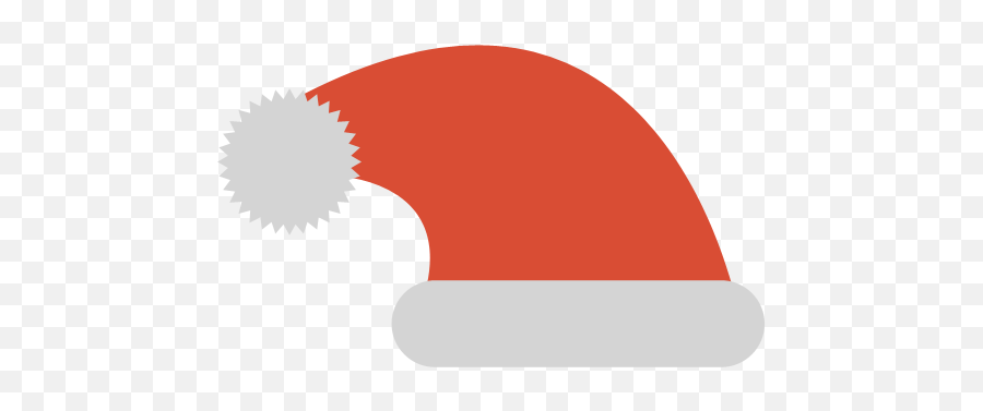 Santa Hat Icon - Simple Santa Hat Png Emoji,Santa Hat Emoji