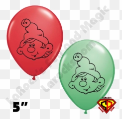 5 Inch Round Assortment Elf Redgreen Balloon Qualatex 100ct Emoji,Emoji Birthday Supply