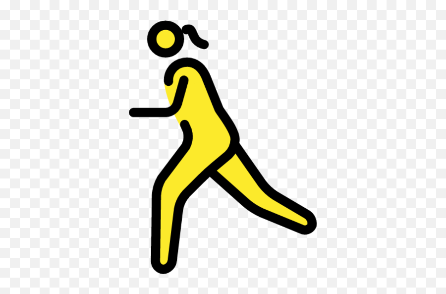 Woman Running Emoji - Download For Free U2013 Iconduck,People Emoji Yellow