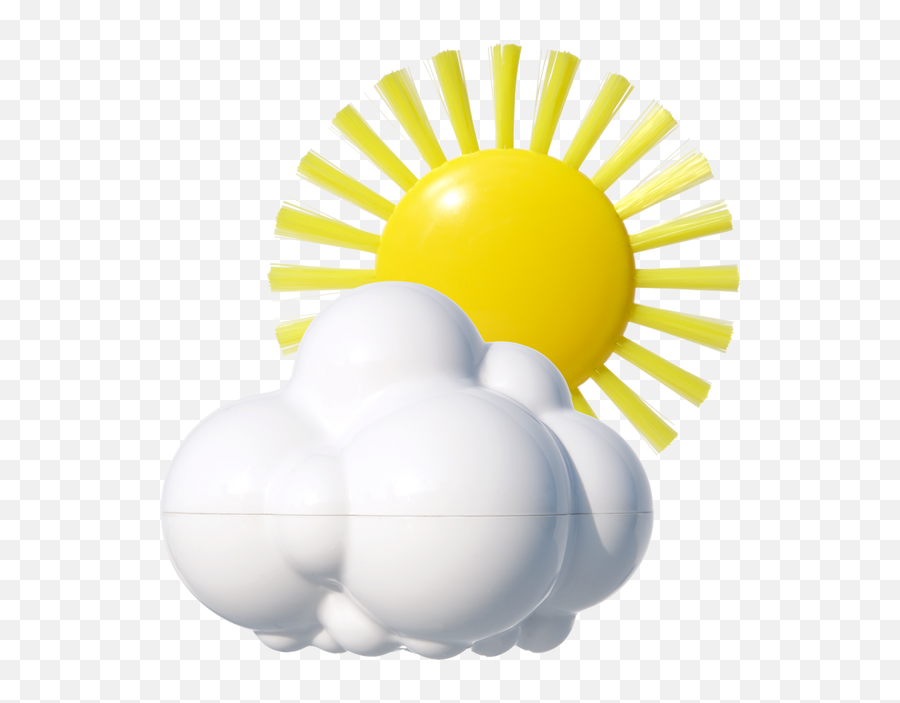 Plui Weather Bath Set Emoji,Cloudy Sun Emoji