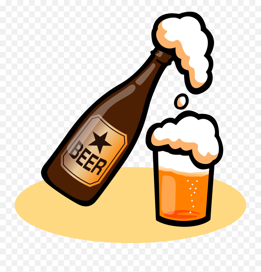 Beer Bottle And Glass Clipart Free Download Transparent Emoji,Wine Drinking Emoji