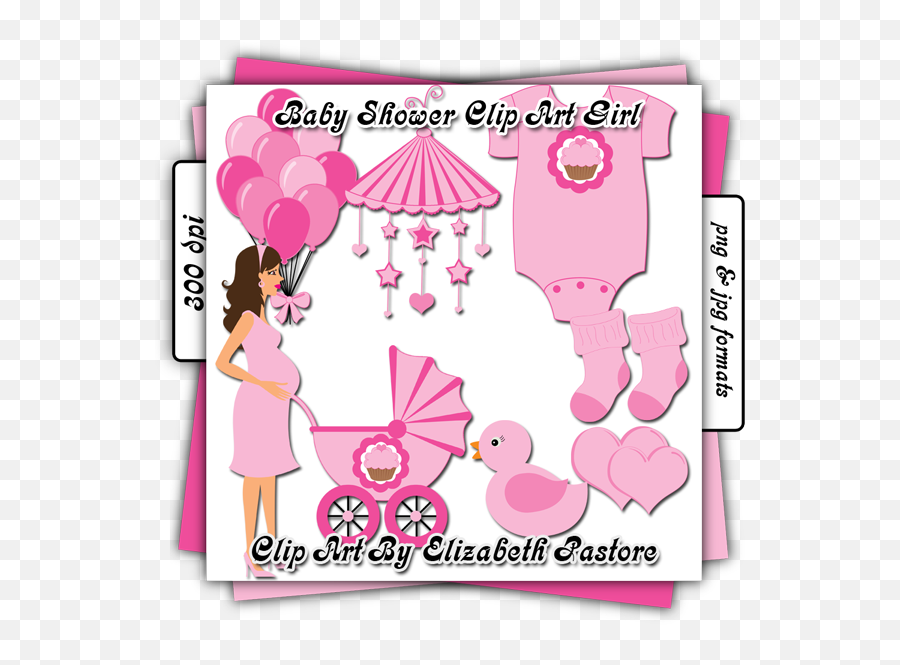 Free Baby Shower Pictures For Girls Download Free Clip Art - Border Pink Baby Shower Clip Art Girl Emoji,Emoji Baby Shower Game Free Printable