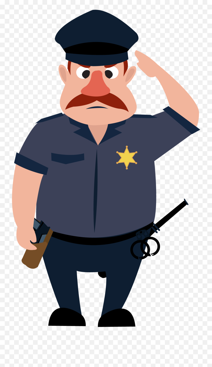 Police Officer Dog Car - Police Officer Cartoon Png Clipart Cop Cartoon Png Emoji,Cop Emoji