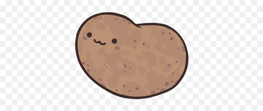Potato Kawaii Sticker By Izzy - Aesthetic Cute Kawaii Potato Emoji,Kawaii Potato Emoji
