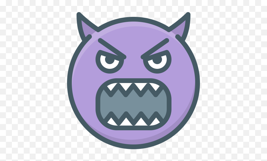 Angry Demon Devil Emoji Evil Face - Dot,Devil Emoji