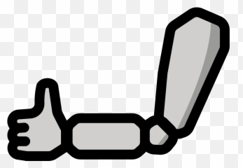 Mechanical Arm Emoji Clipart - Horizontal,Arm Emoji