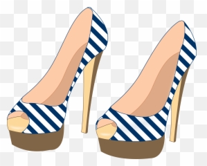 Heels Clipart Blue Heel Heels Blue Heel Transparent Free - Striped Shoes Clipart Png Emoji,Unc Tar Heel Emoji