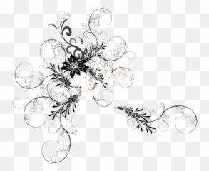 Black And White Floral Psd Psd Free Download - Siyah Beyaz Çiçek Psd Emoji,Free Emoticons For Iphone 5c