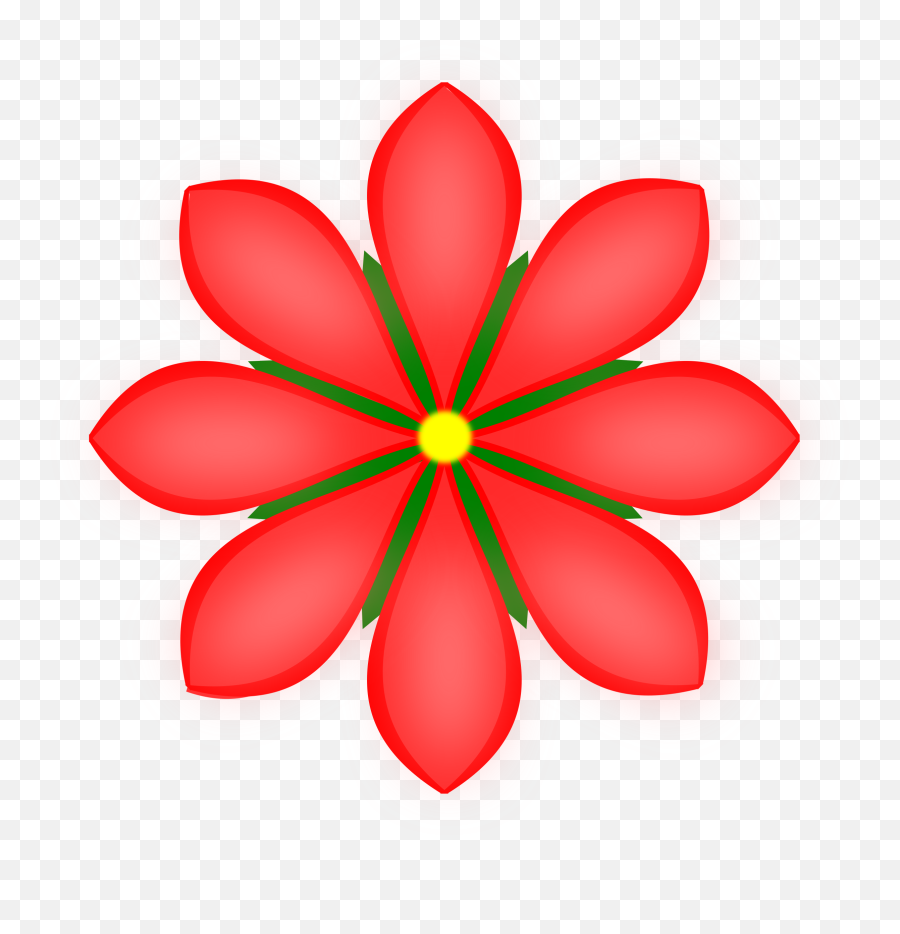 Petal Clipart Red Flower - Desenho De Flores Vermelhas Png Airbus A300 600r Logo Emoji,Flores Rosadas De Emojis