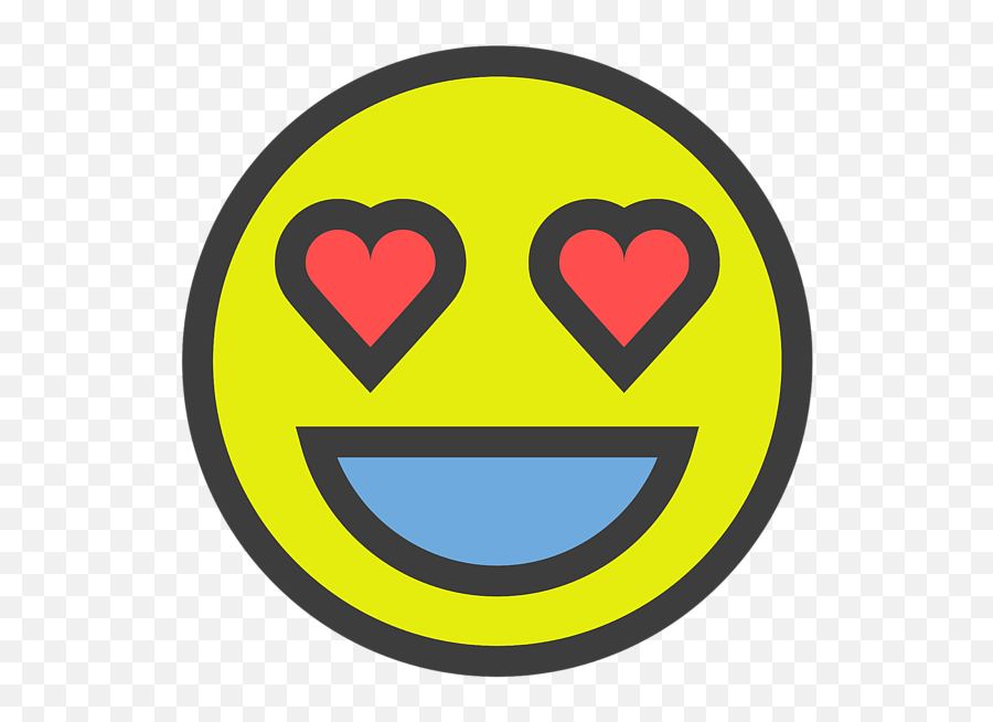 Double Heart Eye Emoji Cute Valentines Emoji Love Gift Idea Womenu0027s T - Shirt Wide Grin,Crushing Emoticon