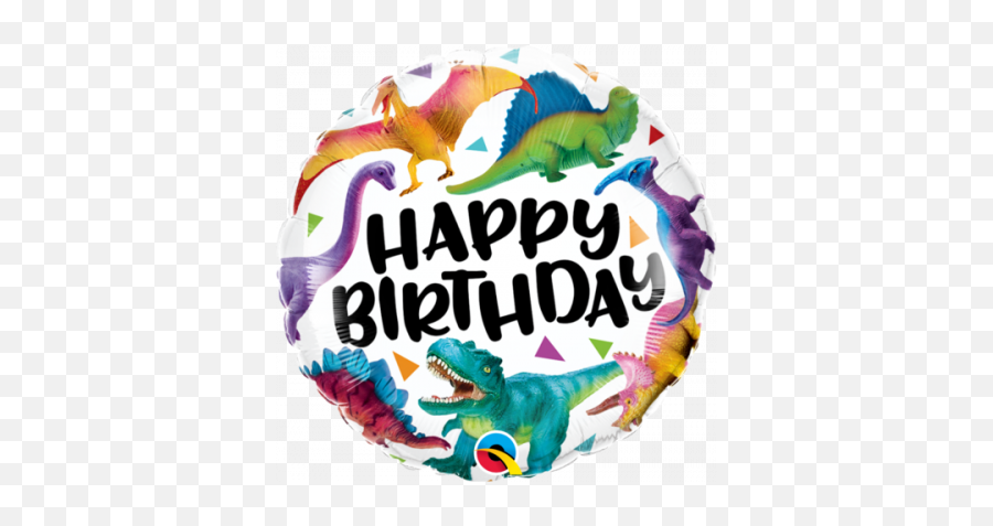 Partycles Balloons Party Supplies - Happy Birthday Dinosaur Balloons Emoji,Dinosaur Emoji Instead Of Alligator