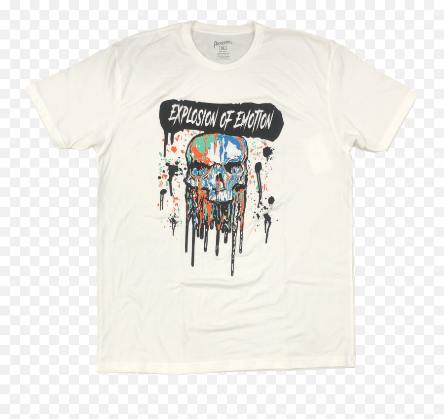 Prosperity Explosion Of Emotion Tee - White Tob Short Sleeve Emoji,Shoe No Emotion