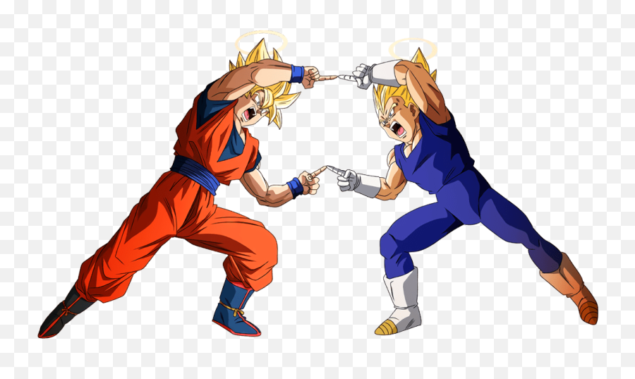 Fusion Goku And Vegeta In Super Saiyan Dragon Ball Z Budokai - Fusion Dragon Ball Goku And Vegeta Emoji,Dbz Fusion Dance Emoticon