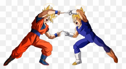 Fusion Goku And Vegeta In Super Saiyan Dragon Ball Z Budokai - Fusion Dragon Ball Goku And Vegeta Emoji,Dbz Fusion Dance Emoticon
