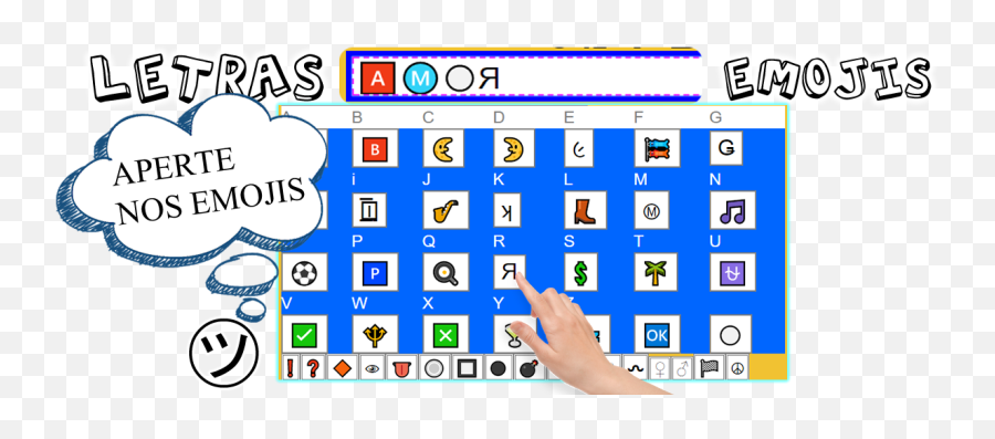 Letras Emojis Diferentes - Crazy,Emoji Letters