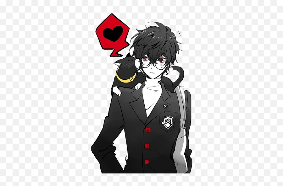 Persona 5 Stickers For Telegram - Akira Kurusu Persona 5 Emoji,Persona 5 Emoji