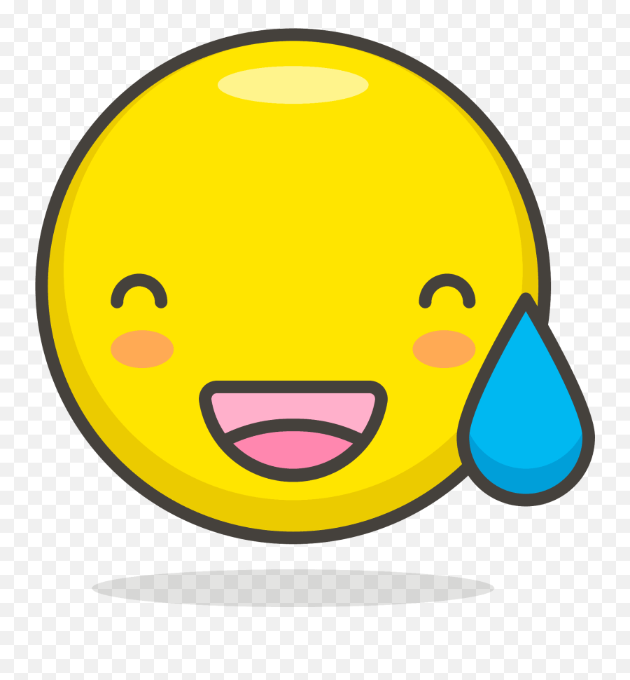 Relieved Emoji Icon Of Colored Outline - Portable Network Graphics,Sighing Emoji