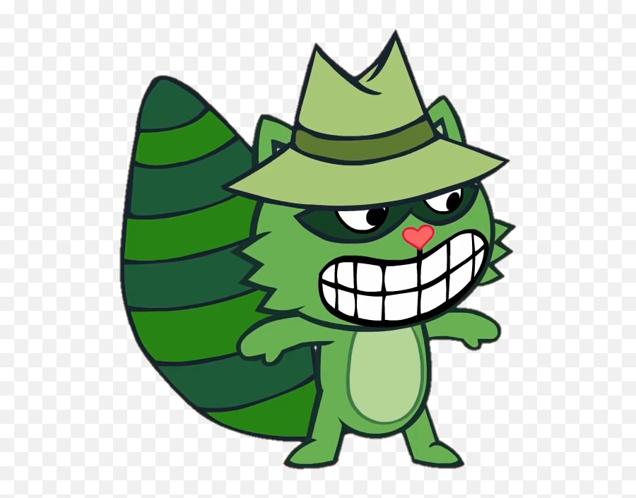 Shifty - Shifty Happy Tree Friends Characters Emoji,Htf Emoticon Disco Bear