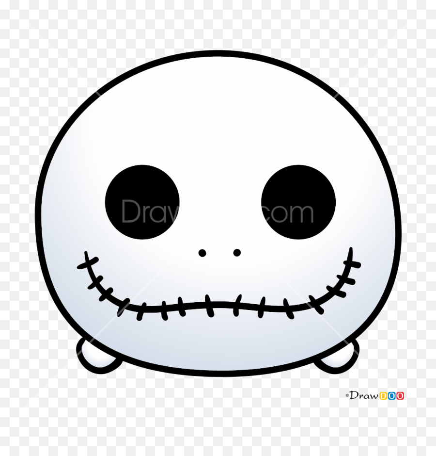 How To Draw Jack Skellington Disney Tsum Tsum - Easy How To Draw Jack Skellington Emoji,Jack Emoji