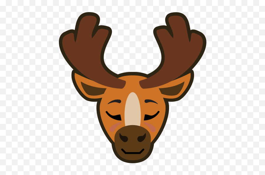 Animal Deer Free Icon Of Animal Emoji,Raindeer Emoticon