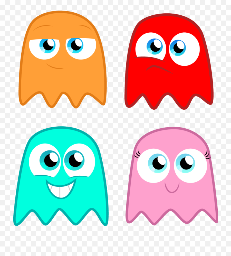 Cute Clipart Ghost Cute Ghost Transparent Free For Download - Cartoon Pac Man Ghost Emoji,Ghost Ghost Gun Emoji