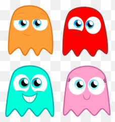 Cute Clipart Ghost Cute Ghost Transparent Free For Download - Cartoon Pac Man Ghost Emoji,Ghost Ghost Gun Emoji