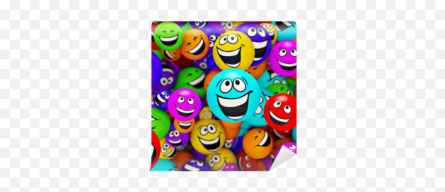 Funny Smiles Wall Mural U2022 Pixers - We Live To Change Emoji,Emoticon Ipad
