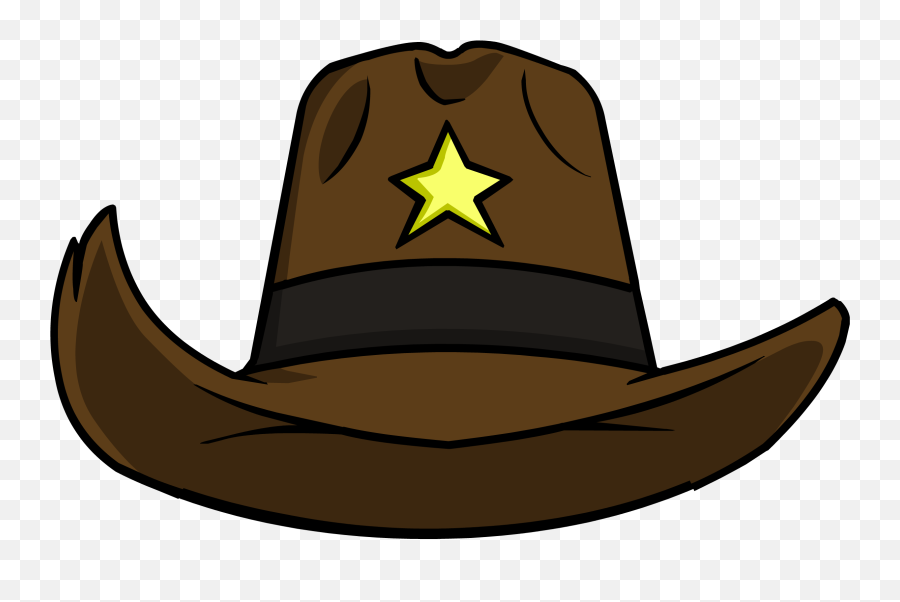 Sheriff Stetson Club Penguin Wiki Fandom - Sheriff Hat Clipart Emoji,Jester Hat Emoji