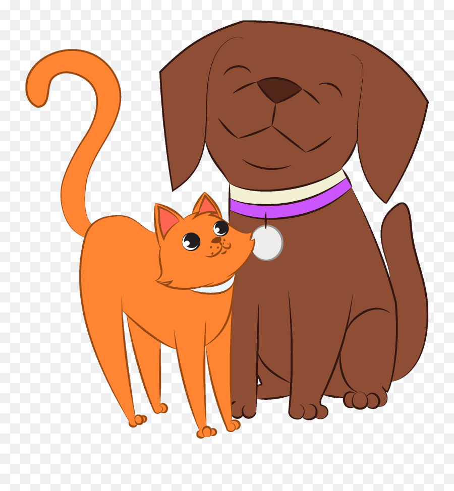 Dog And Cat Clipart Free Download Transparent Png Creazilla - Dog Cat Clipart Emoji,Weenie Dog Emoji