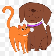 Dog And Cat Clipart Free Download Transparent Png Creazilla - Dog Cat Clipart Emoji,Weenie Dog Emoji