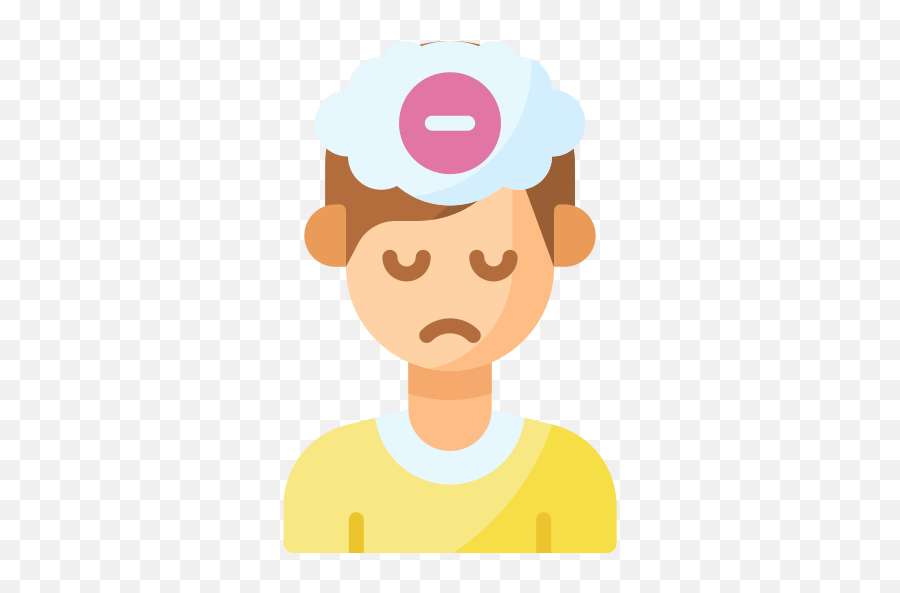 Negative Thinking - Free Wellness Icons Emoji,Thinking Emoji Broken