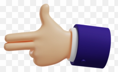 Premium Gun Hand Gesture 3d Illustration Download In Png Emoji,Gun Hand Discord Emoji