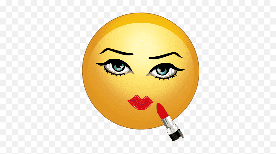 Girly Emoji Stickers For Whatsapp,Makeup Emojii Copy And Pate