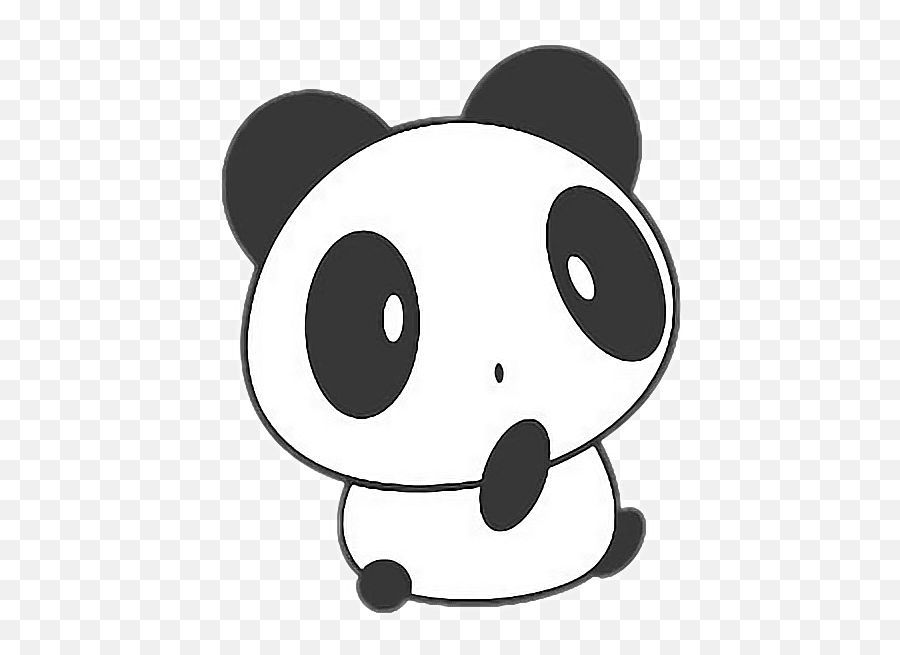 Download Panda Stikers Clipart Giant - Chibi Cute Panda Png Emoji,Kung Fu Panda Emoji