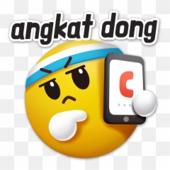 Dewa Pingpong With Vidio Vidio Stickers For Whatsapp - Happy Emoji,Dong Emoticon