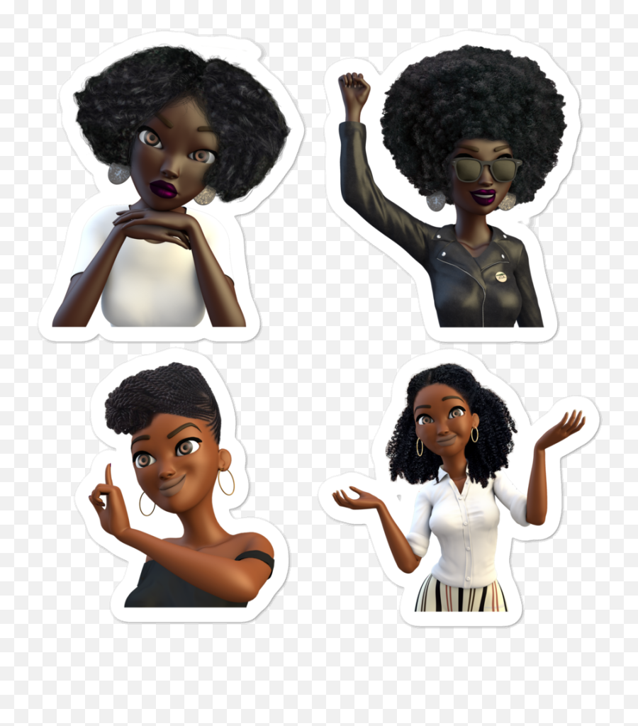 Napturalista Moji - Curly Emoji,Unbothered Emoji