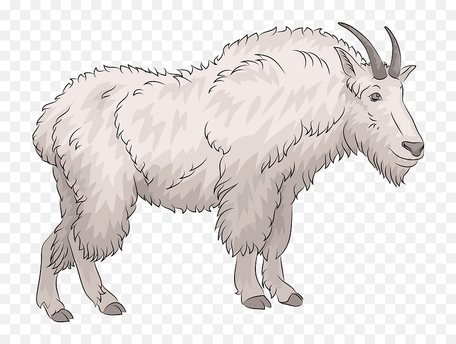 Mountain Goat Clipart - Clipart Mountain Goat Cartoon Emoji,Goat Head Emoji